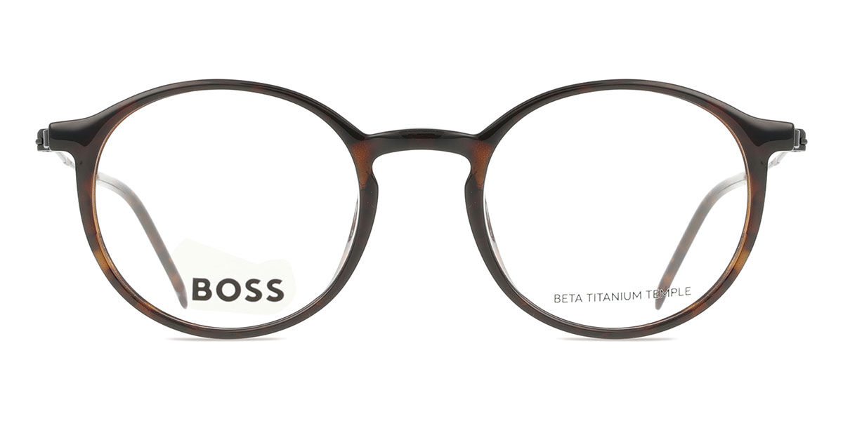 BOSS 1703 581 Oval Dark Tortoise Eyeglasses | SmartBuyGlasses US