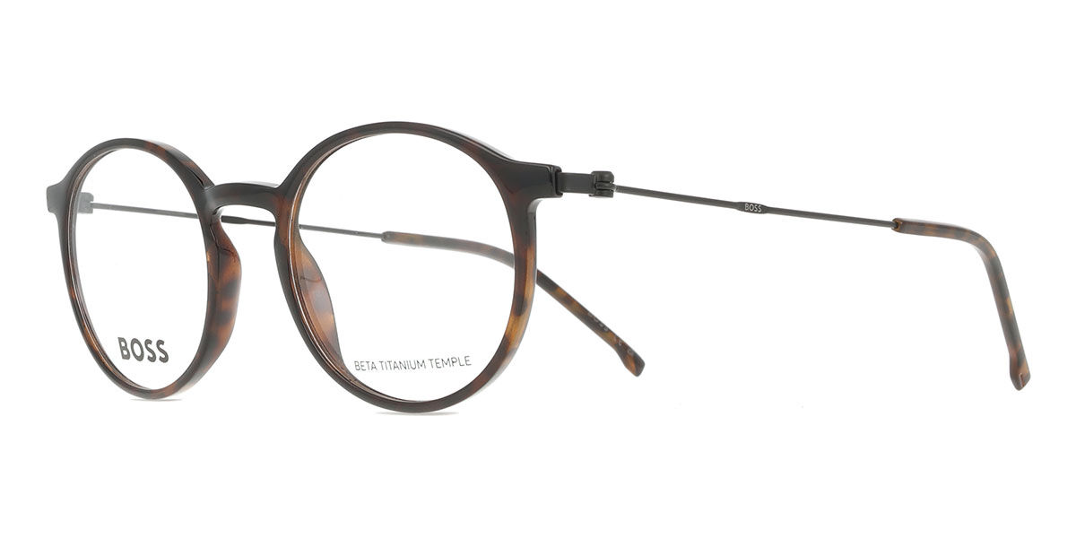 BOSS 1703 581 Oval Dark Tortoise Eyeglasses | SmartBuyGlasses US