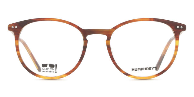 HUMPHREY´S 581066 64 Oval Brown Horn Eyeglasses  display picture 1